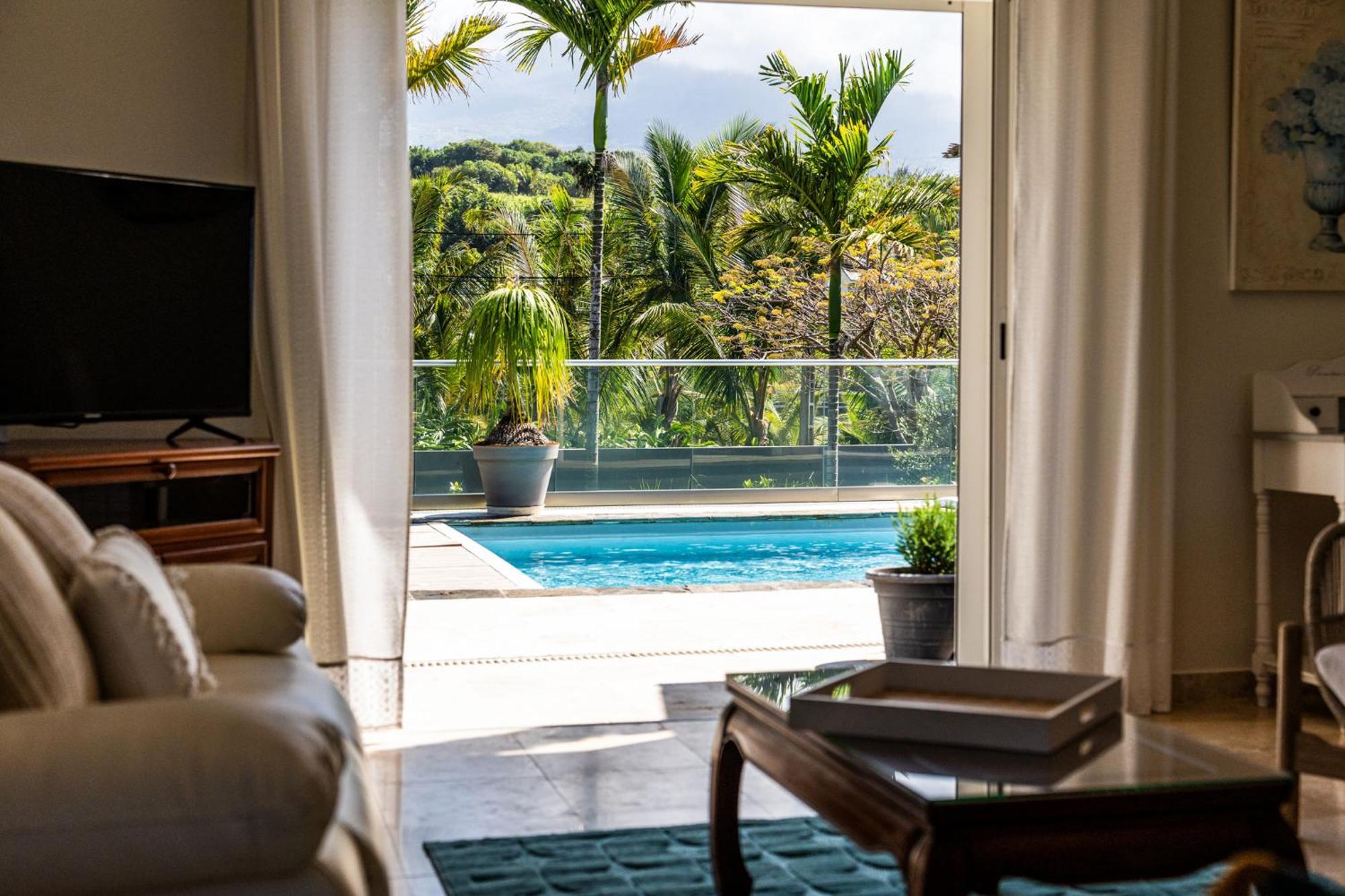 Villa Avec Piscine Vue Mer Et Montagne, En Pleine Nature Saint-Joseph Exterior photo